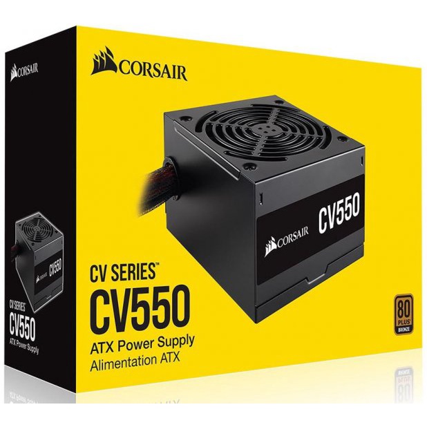 Corsair Series CV550 550 Watt 80 Plus Bronze Certified PSU