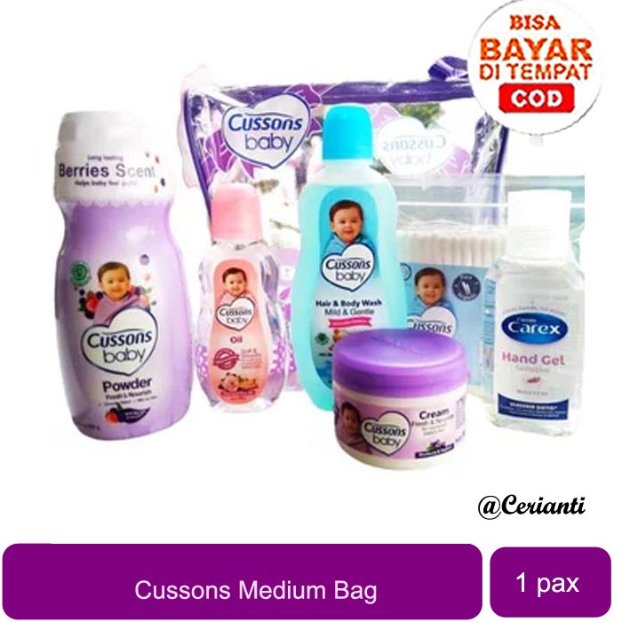Cussons Gift Set Baby Medium Bag / cusson Tas Hadiah / Kado Bayi / Hampers / Travel Bag Cerianti