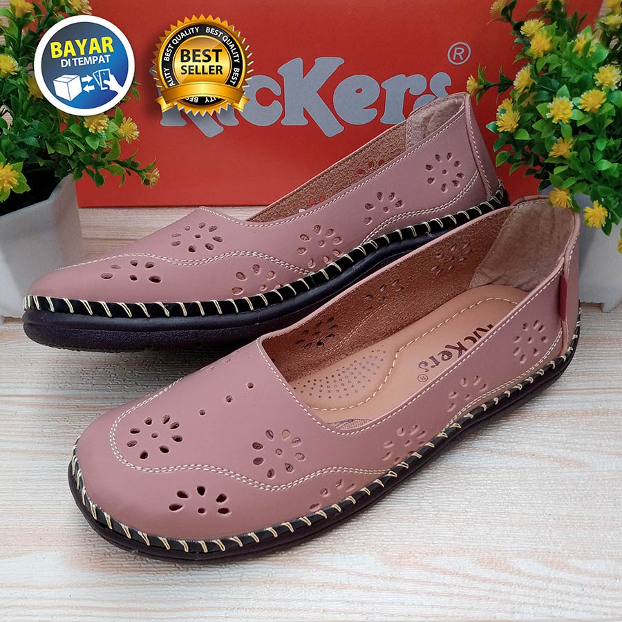 PROMO 7.7 HUJAN PROMO SHOPEE !! SEPATU WANITA DEWASA SLOP BALET MOTIF LASER KEREN TRENDI / SAKIP0