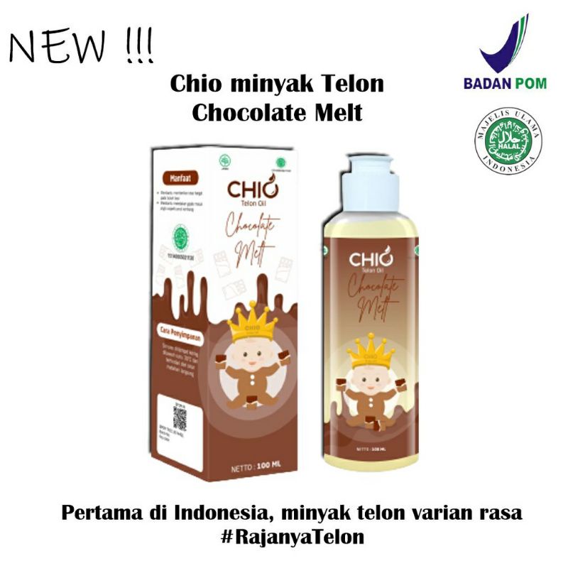 Chio Minyak Telon Aroma Chocolate Malt, Sparkling Lemon, Bubble Gum, Strawberry Milk