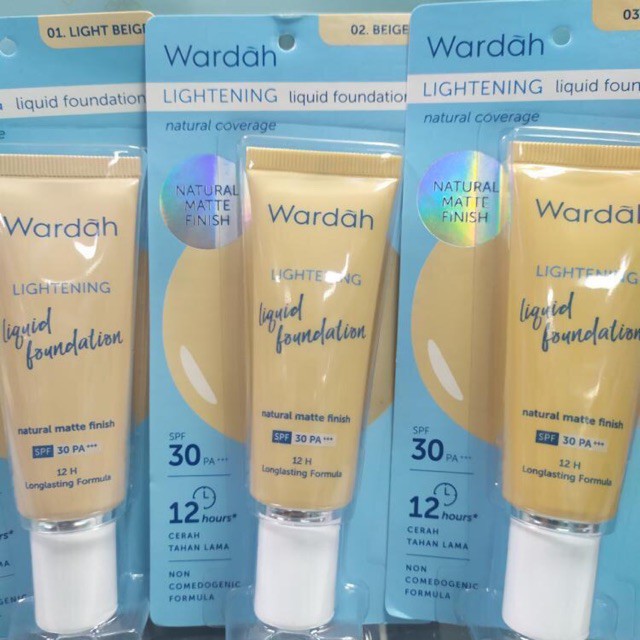 Wardah Lightening Liquid Foundation 100% ORI