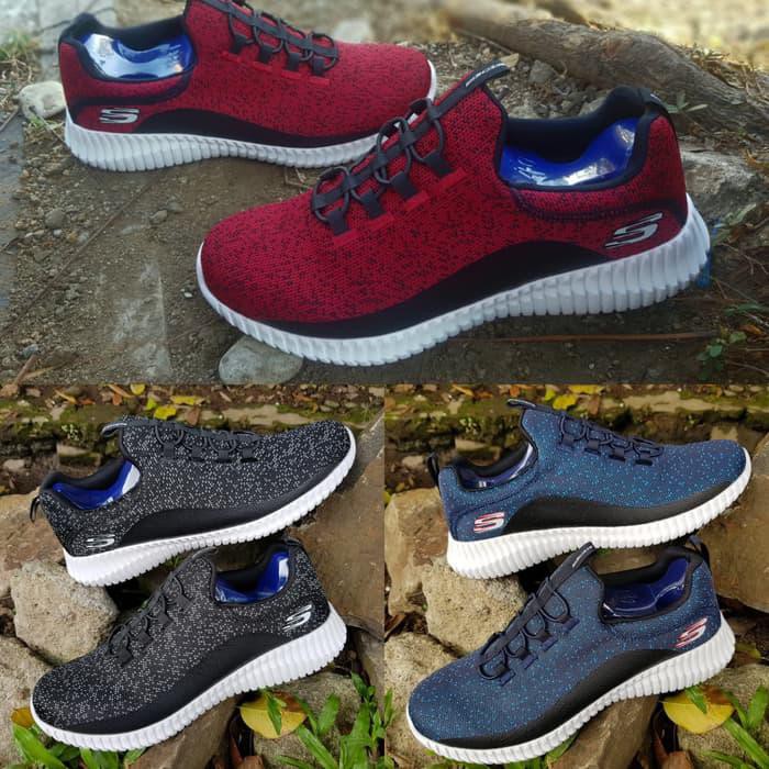 Skechers/Skecher/Skechers Pria/Skechers Memory Foam Best Seller Shoes