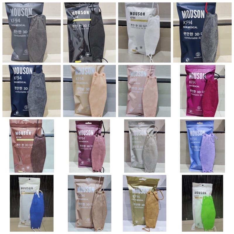 Masker KF94 4Ply Kemenkes 1 Box isi 10pcs KF 94/Masker K94 4Ply isi 10pcs Kemenkes-Putih Termurah