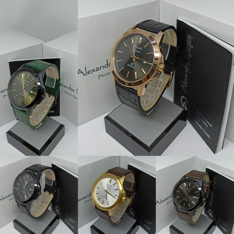 Jam Tangan Pria Alexandre Christie 1017 AC1017 AC 1017 TALI kulit
