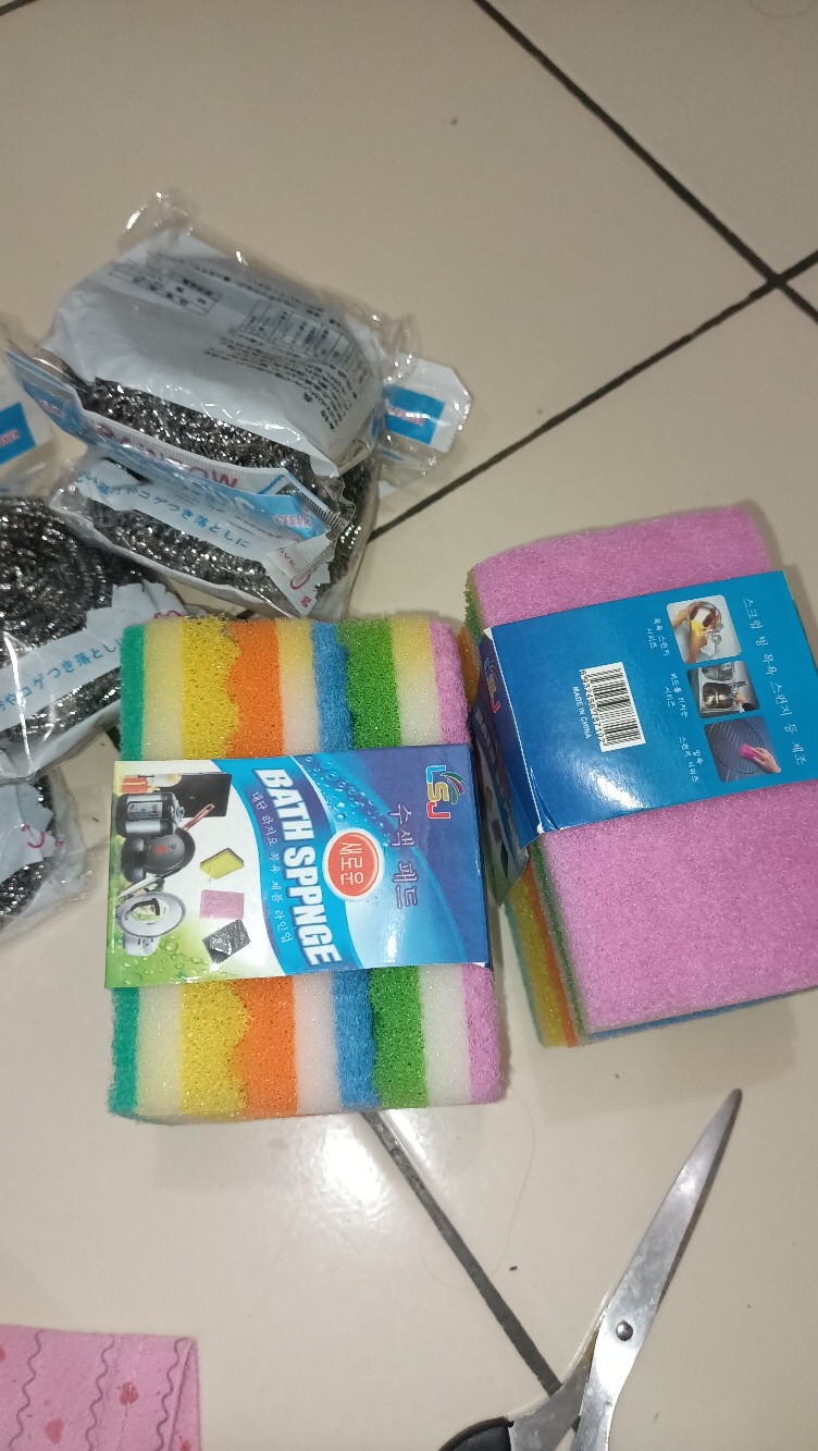 Promo Spon 6 Pcs / Busa Cuci Piring / Sponge Serbaguna Hl112 Isi 2 Pak