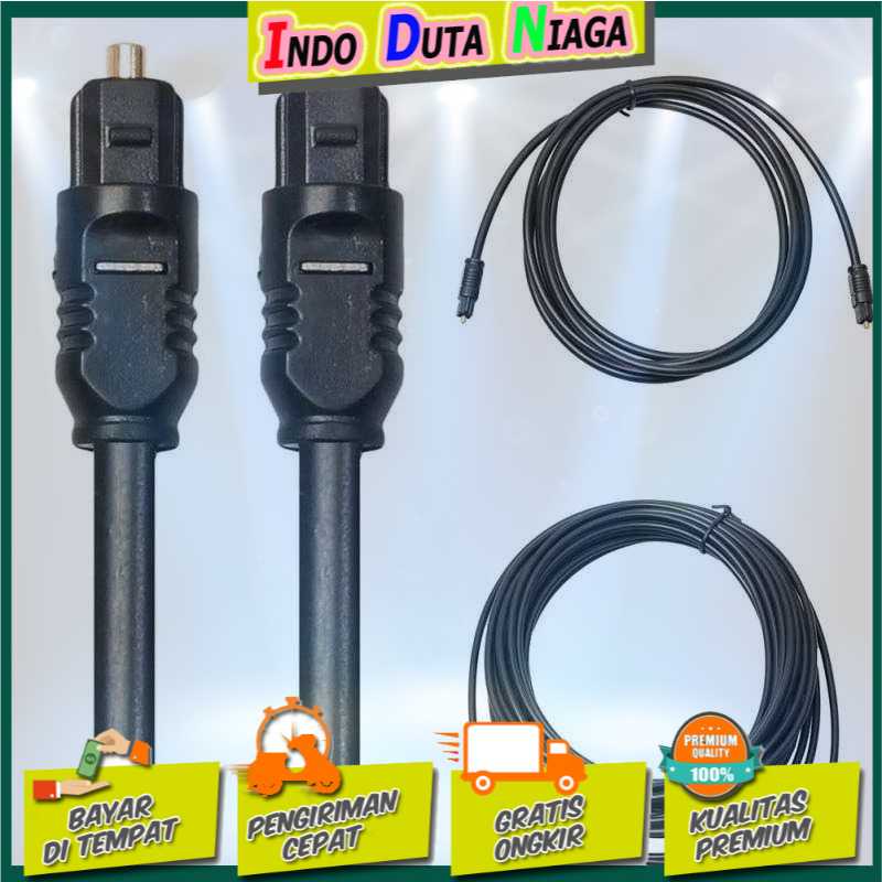 IDN TECH - Woopower Kabel Toslink SPDIF Fiber Optic Audio Male Ke Male 3M DA6102