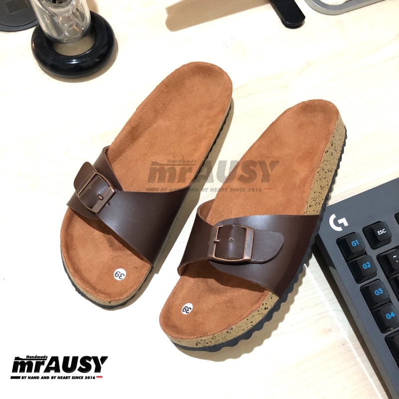 Sandal Selop Wanita Cewek Casual mrAUSY Ringan Strap 1 Gesper 1