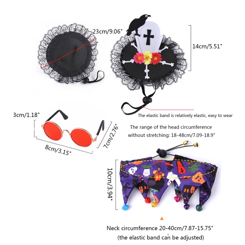 Set Kostum Halloween Untuk Kucing Dan Anjing Kecil