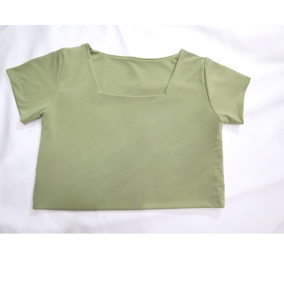 ➬ SQUARE CROP TOP TEE BIG SIZE KAOS CROP CROPTOP JUMBO ⅍