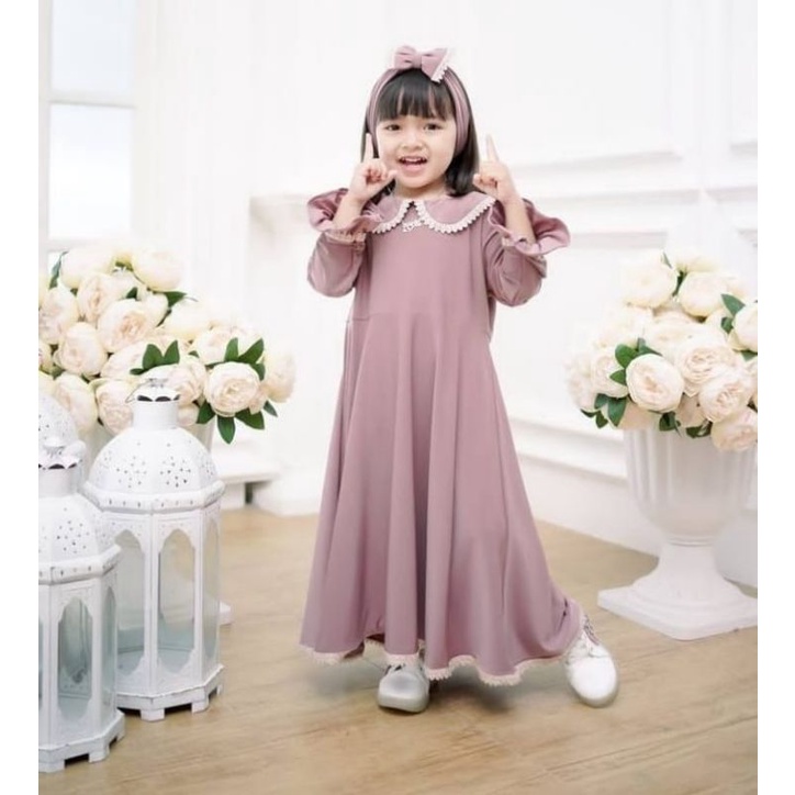 GAMIS ANAK TERBARU ZAINA DRESS SERIES FREE BANDU 1-9TAHUN