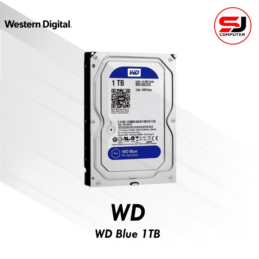 HDD HARDDISK WD BLUE 1TB 3.5&quot; GARANSI RESMI 2 TAHUN