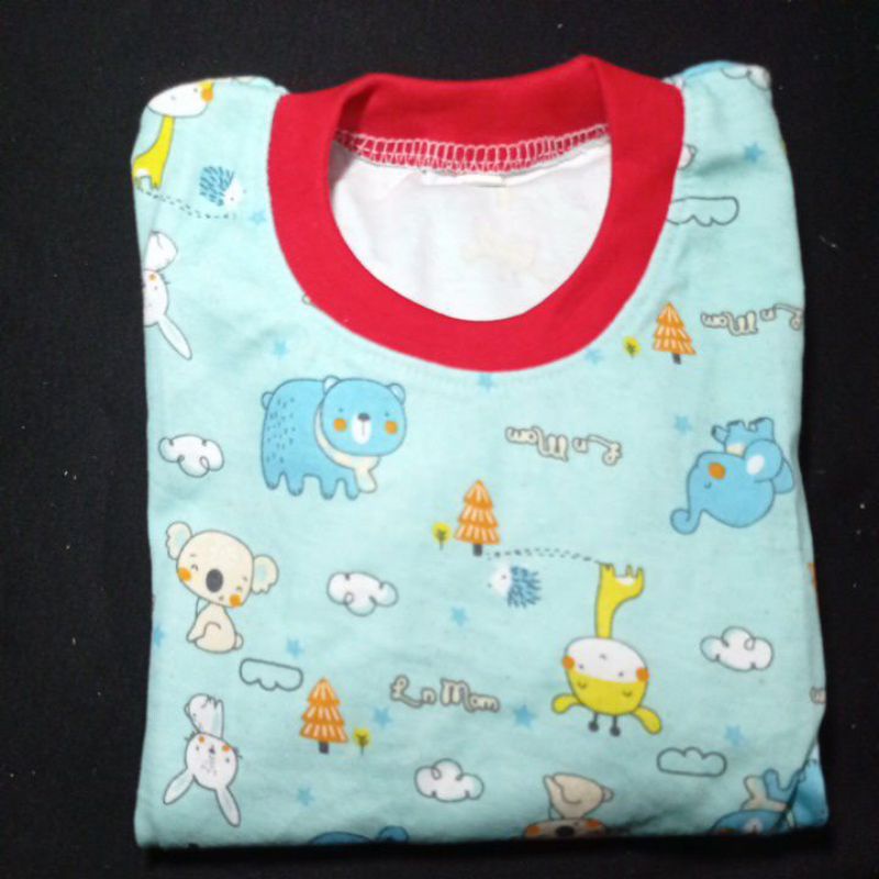 setelan anak laki laki Qkids Size S (Usia 3-4 tahun) Lengan pendek Celana Pendek bahan Libby Velvet junior-8