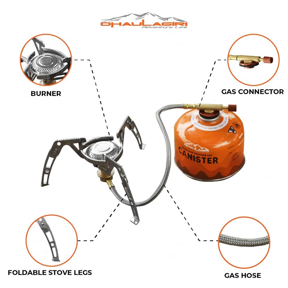 Tabung Gas Canister Dhaulagiri 220 Gram Camping Kosong - Kaleng Canister DH