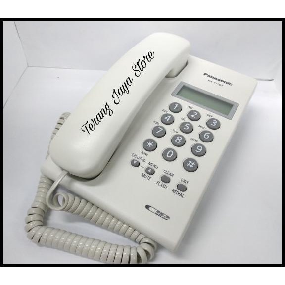 Telepon Kabel Panasonic Kx-T7703 (Putih) Pesawat Telepon Rumah T7703