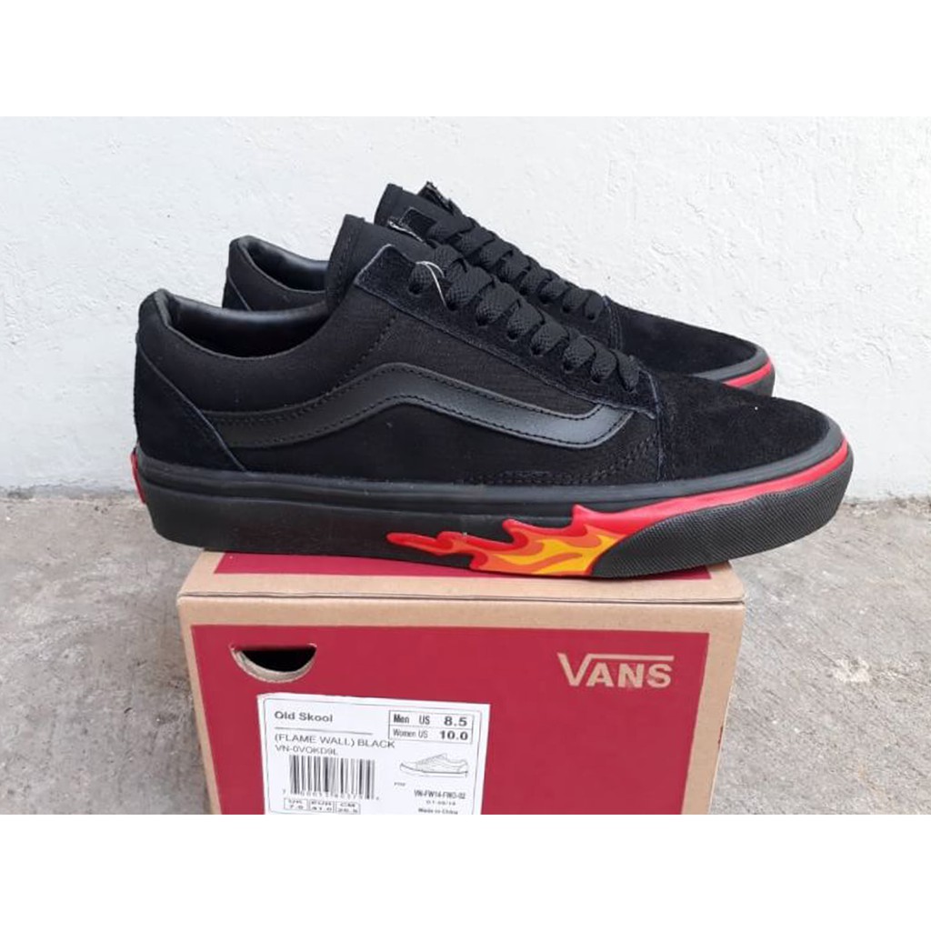 vans flame wall old skool