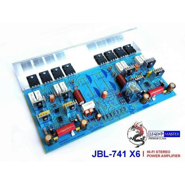 KIT POWER AMPLIFIER JBL-741 X6 POWER HI FI HI-FI AMPLIFIER STEREO 600W 600 WATT W JBL741 X6 JBL741 X6 2X300W TR TOSHIBA ASLI TRANSISTOR FINAL 2 X 300 W 300W  JBL 741 X6 PLATINUM LEGEND MASTER ASLI ORIGINAL