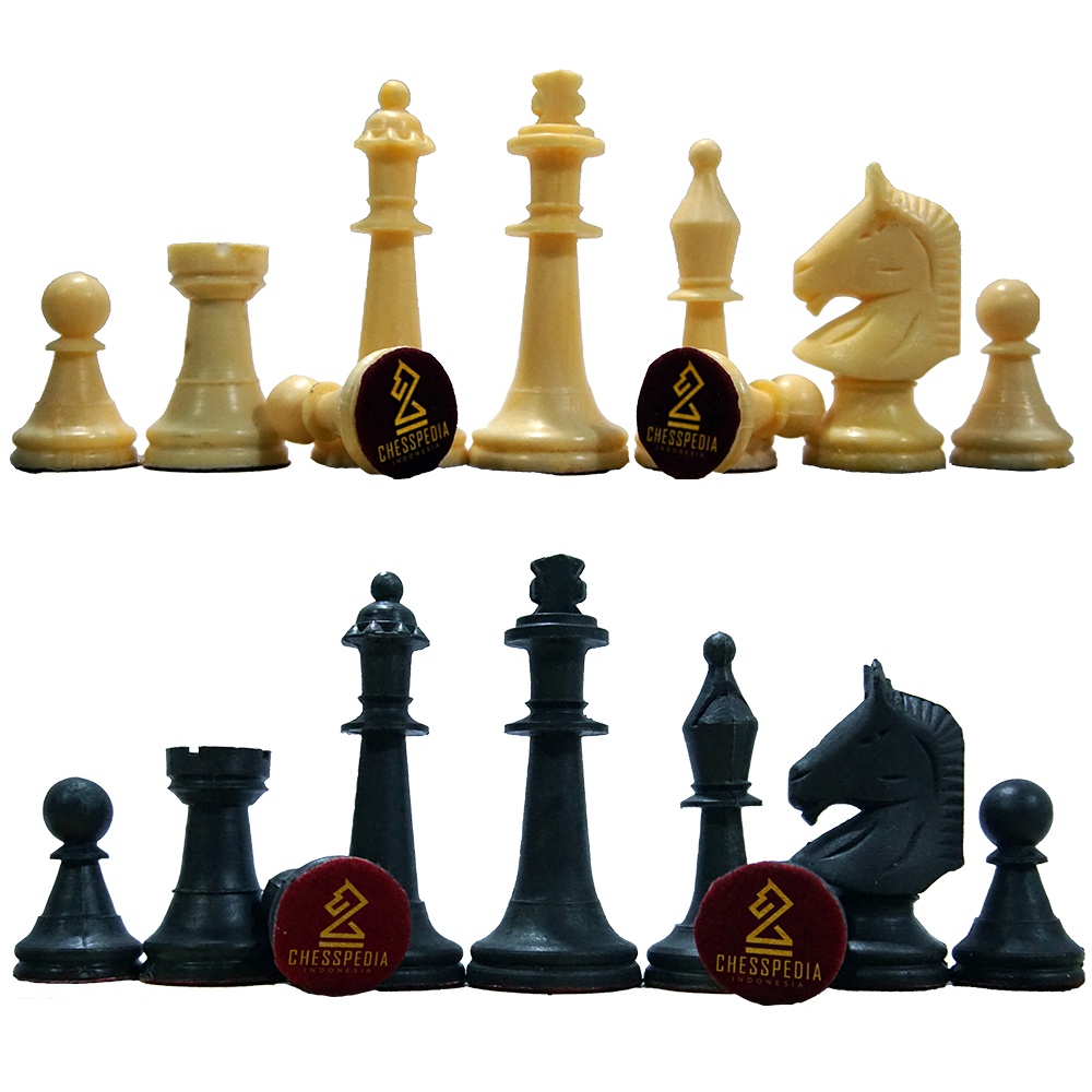 Chesspedia Bidak Catur Plastik Motif Serat Kayu