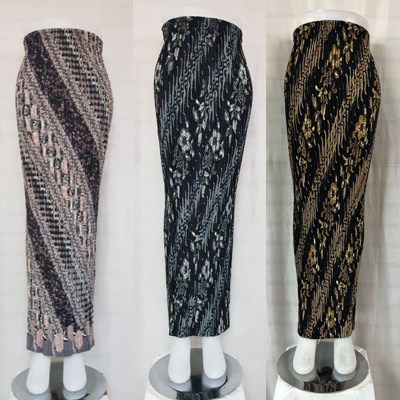 Rok Plisket Batik Panjang / Rok Batik / Rok Kebaya / Rok Wisuda / Bawahan Kebaya / Bawahan Batik