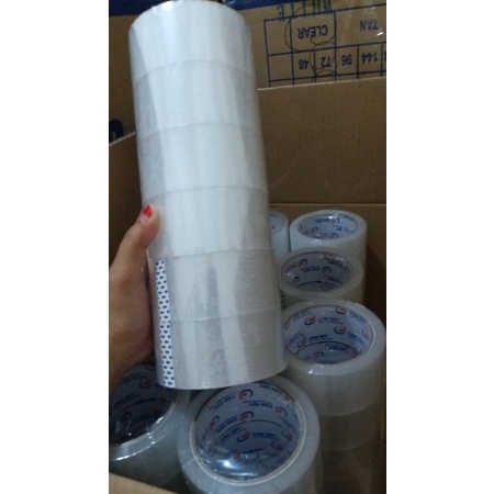 LAKBAN BENING ( 1 DUS )  PUTIH &amp; COKLAT - STAR TAPE - Selotip Isolasi Clear Cokelat Putih Lengket Kuelitas Terbaik Murah 90 Yard X 45 mm (2 Inch) - Tape Perekat Pengikat Pelengket Lakban Murah Lakban Kualitas Terbaik