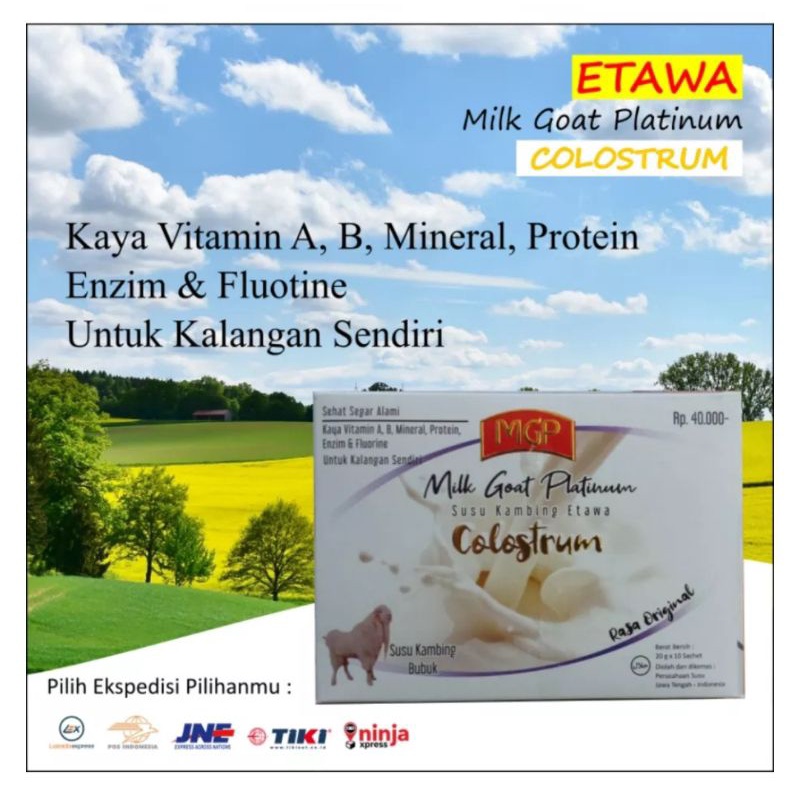 

Susu Kambing Etawa Colostrum | MGP Ettawa Platinum Isi 10 Sachet