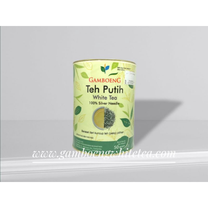 

Gamboeng White Tea Teh Putih Kaleng 50gr