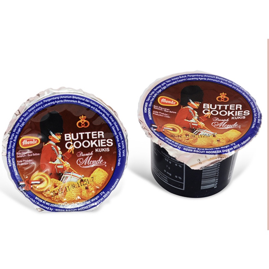 Maem_Yummy Monde Butter Cookies Cup 27Gr X 12Pcs