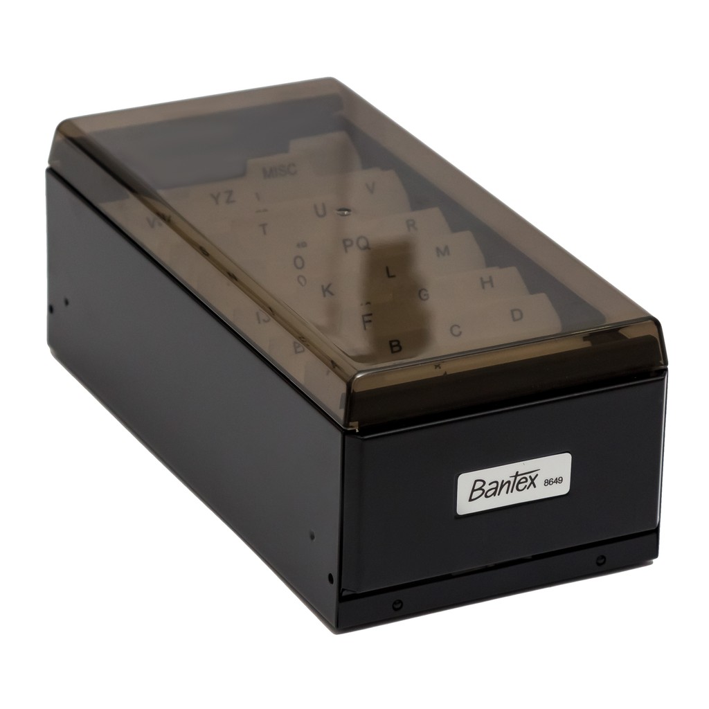 

Bantex Business Card Cases Capacity 600 Cards 8649 10