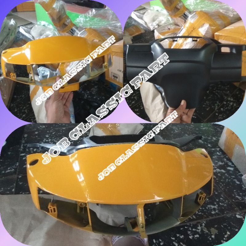 Batok totok kepala set depan belakang Shogun lama Shogun kebo tornado warna kuning