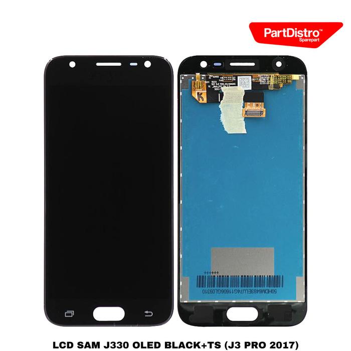 LCD SAM J330 OLED BLACK+TS (J3 PRO 2017)