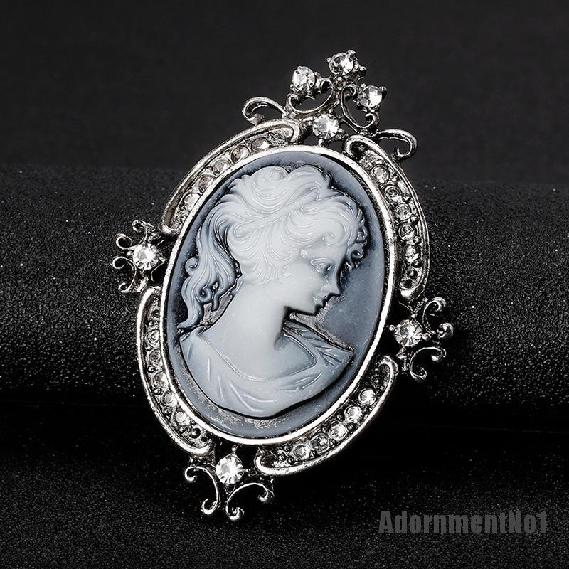 (Adornmentno1) Bros Pin Wanita Desain Cameo Victoria Hias Kristal Untuk Pesta Nikah