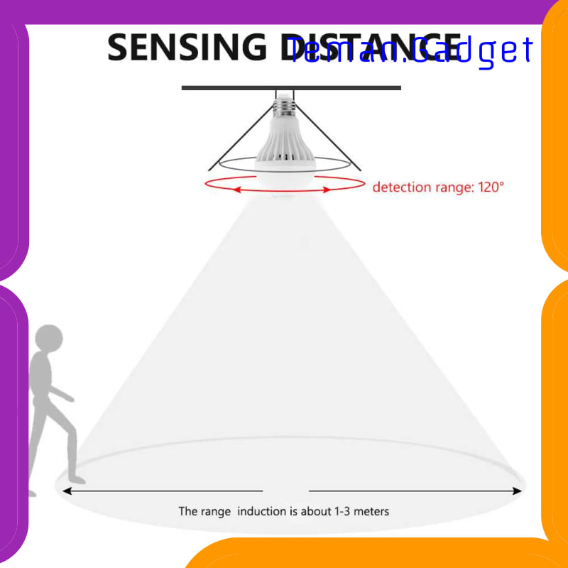 TG-DG282 LAMPU LED SMART E27 9W WITH PIR SENSOR