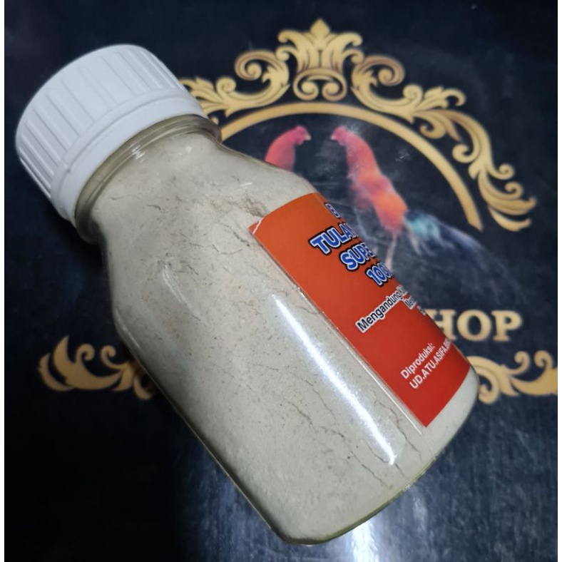 tepung sotong 200 gr super extra 100% murni bubuk tulang suntung vitamin pakan burung ayam ber calcium  kaki tulang sayap kuat cgh lumpuh bulu kilap halus