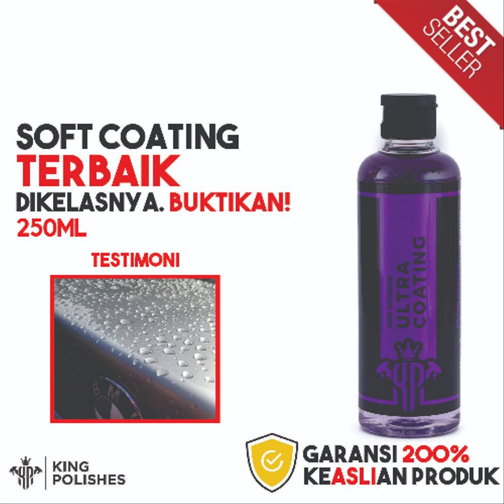 TERLARIS.. Pengkilap Mobil Motor Nano Ceramic Coating Pelindung Cat Mobil Soft Coating Terbaik KING