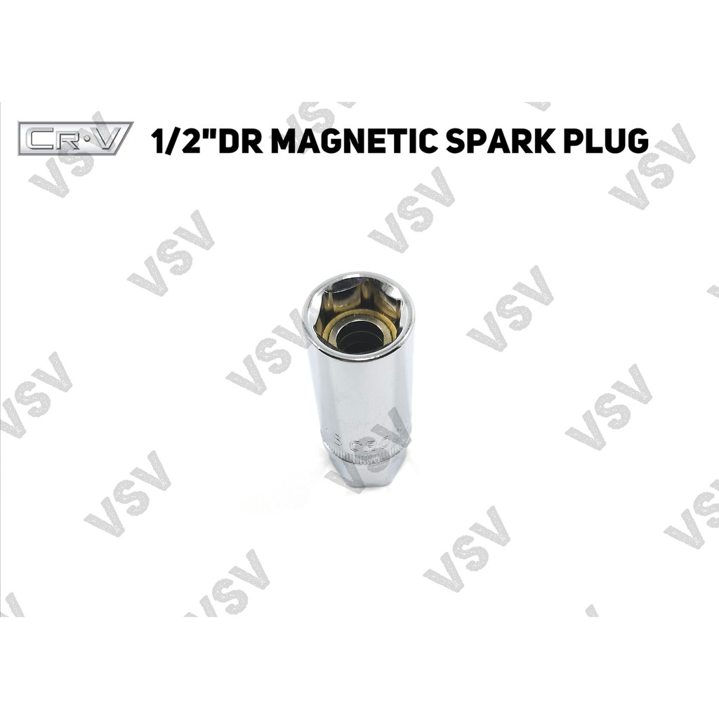 Gestar 1/2&quot;Dr Magnetic Spark Plug 18mm Kunci Busi Magnet Kunci Shock busi