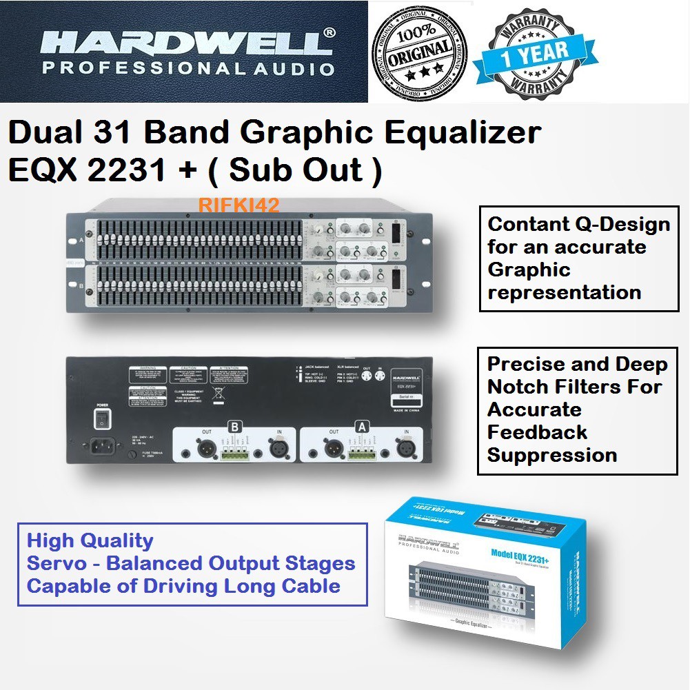 EQUALISER HARDWELL EQX 2231 / EQ2231. ORI
