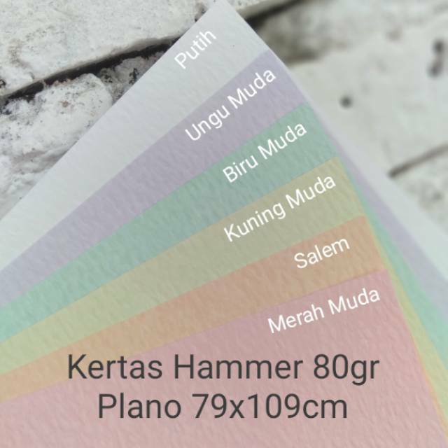 Kertas Hammer Plano Tipis 80gr 79x109cm