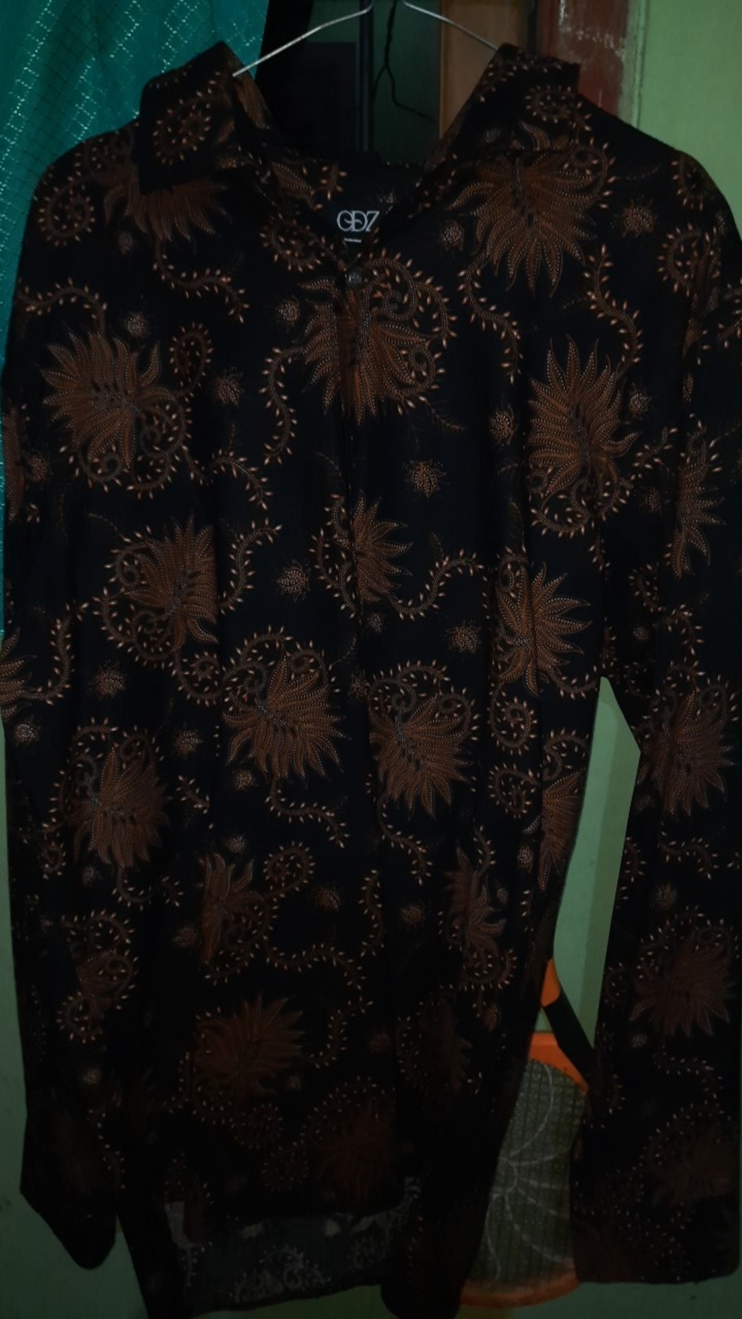 Odza Batik Lengan Panjang Pria Baju Kemeja Pria Modern Batik Katun Solo