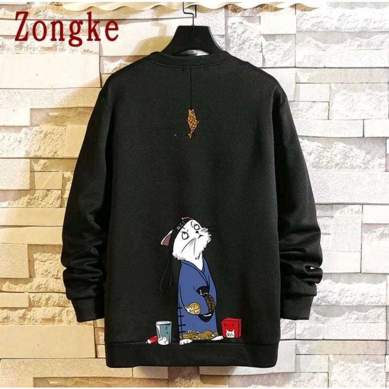 Sweater Pria Turn Cat Sweater Fleece Big Size Sweater Cowok Size M - XXL 2 warna 005