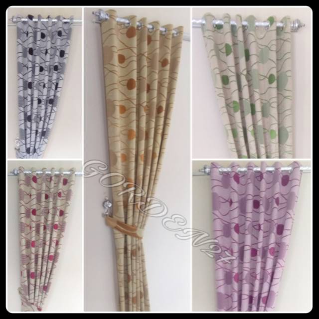 GORDEN JENDELA MINIMALIS ACACIA & gorden pintu  Blackout Bludru