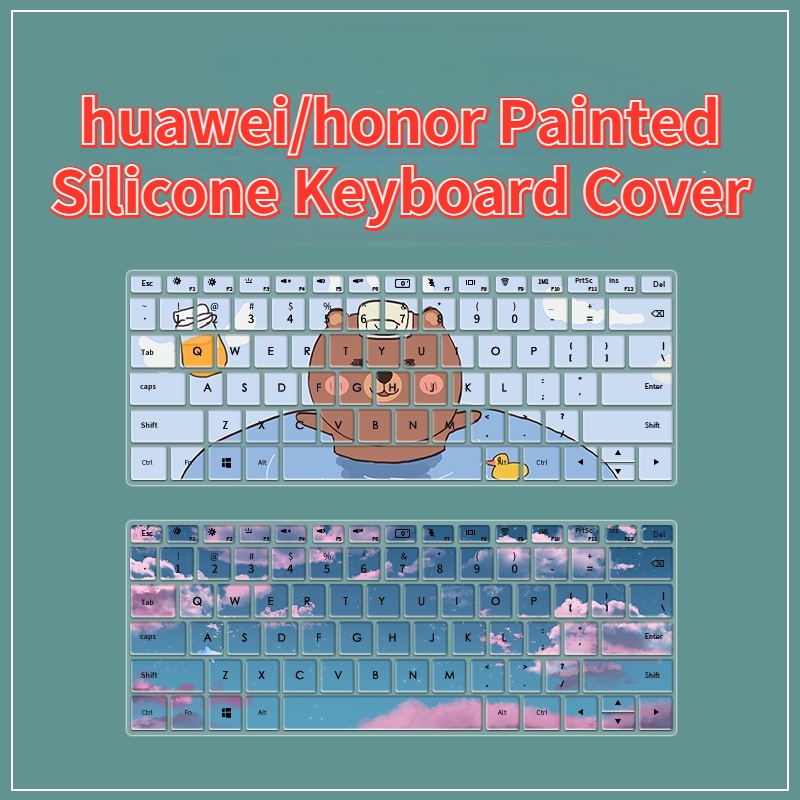 Film Pelindung Keyboard Motif Lukisan Untuk Huawei MATEBOOK D14 D15 XPRO MATEBOOK 14 / 15