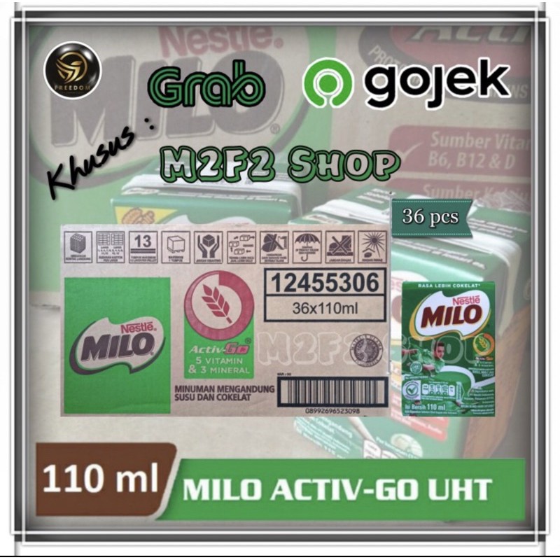 

Susu Milo Kotak Cokelat ACTIVE GO UHT - 110 ml Kemasan Karton (Khusus Gojek/Grab)