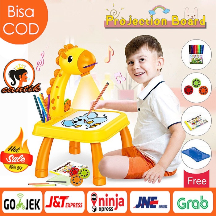 

Mi HC Meja Belajar Gambar Meja Gambar Anak Proyektor Meja Belajar Anak Mainan Edukasi Melukis