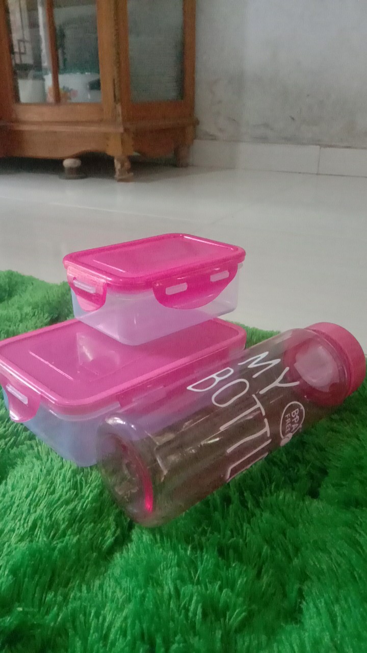 Cpm Lunch Box Set Dengan Tas Isi 4 Buah