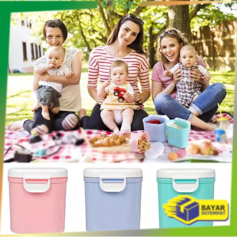 mrraisen TEMPAT KOTAK WADAH SUSU JUMBO 800 GRAM bubuk bayi cemilan kue