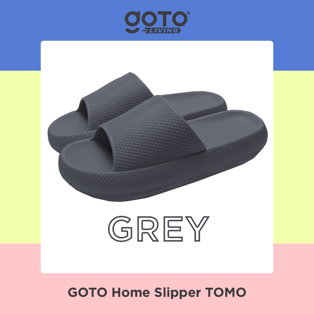 Goto Tomo Sandal Rumah Hotel Sendal Kamar Mandi Empuk Karet Anti Slip-4