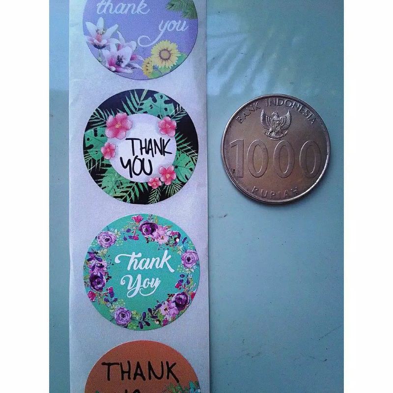

LABEL STICKER LABEL STIKER KEMASAN LABEL TULISAN THANKYOU (TANPA MINIMUM ORDER)