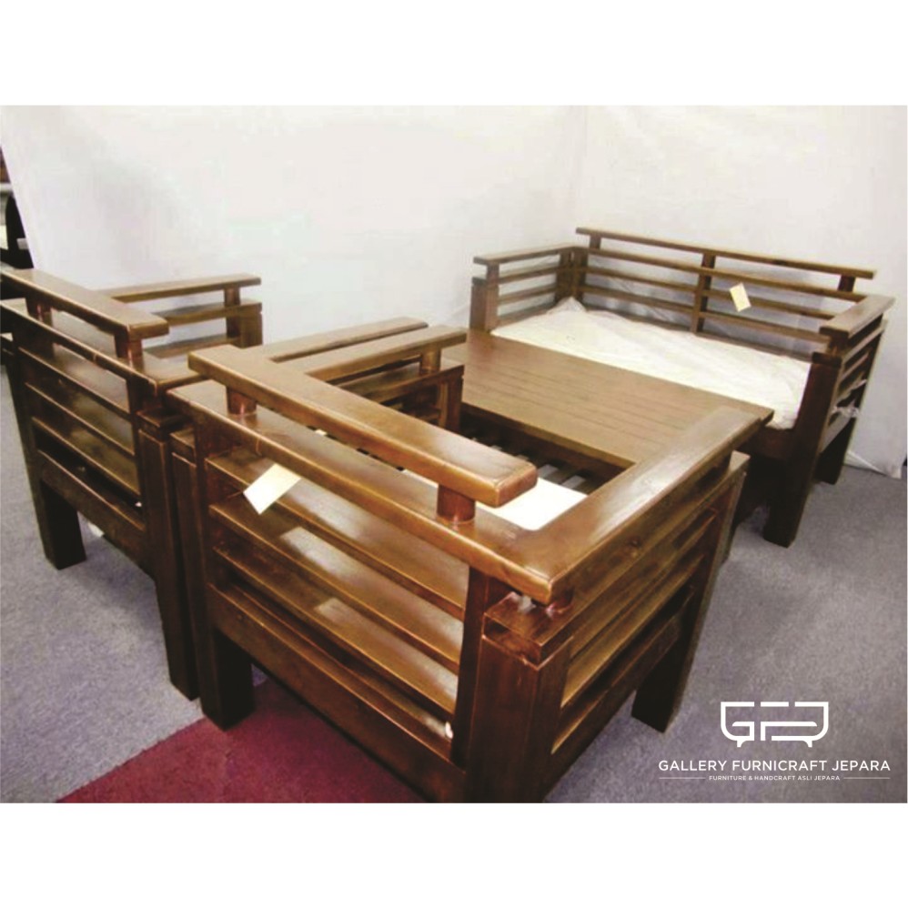 Sofa Tamu Jepang Minimalis Jati