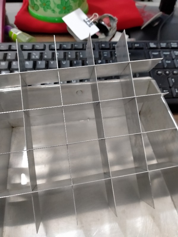 Loyang Brownies Sekat/loyang Persegi Panjang/loyang Sekat Bongkar Pasang