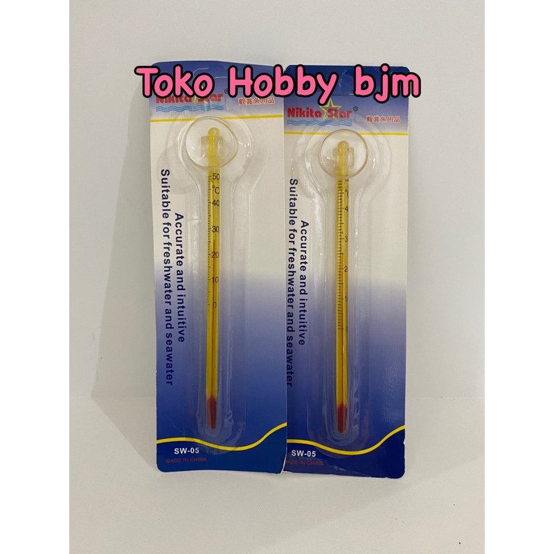 thermometer suhu air aquarium - termometer akuarium ikan hias