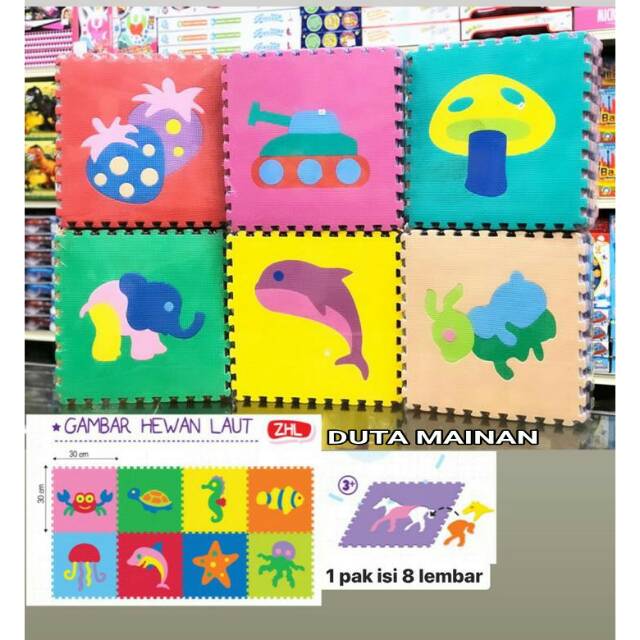 Evamat Matras Gambar / Tikar Lantai Puzzle Bermain Anak